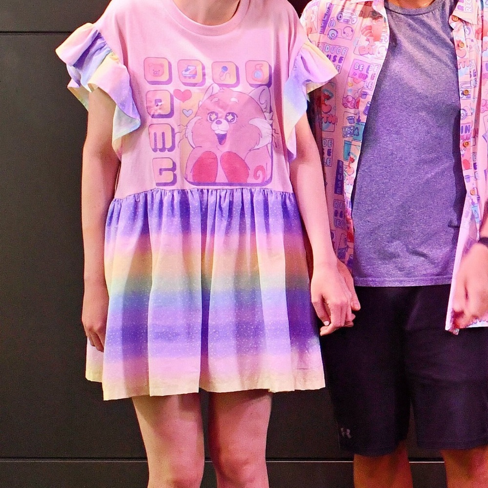 Custom made mei mei tshirt dress